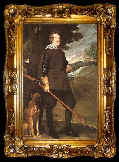 framed  Diego Velazquez Philip IV as a Hunter, ta009-2
